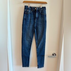 Zara Straight Leg Jeans - Size 4 Dark Wash
